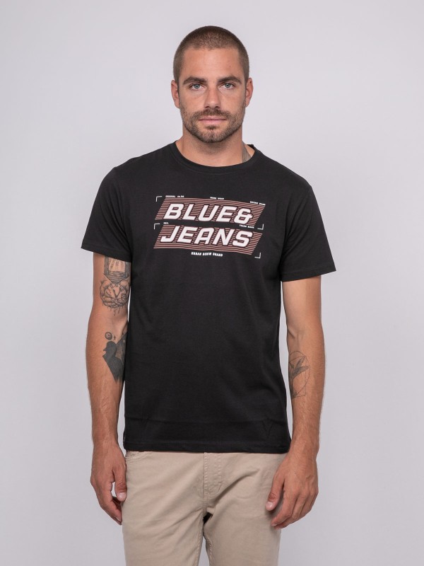 T-shirt pur coton à motif...