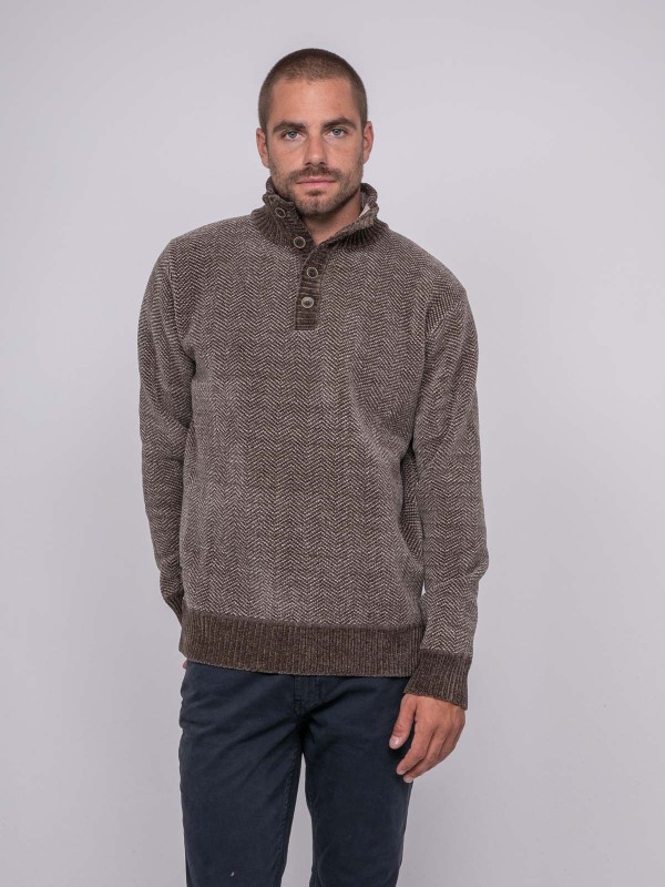 Pull col boutonné LITUDO -...