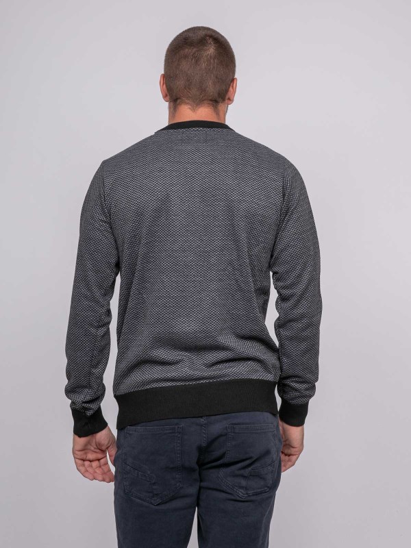Pull col rond LOPETER - Noir
