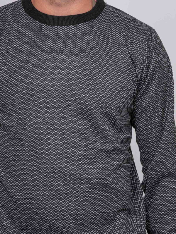 Pull col rond LOPETER - Noir