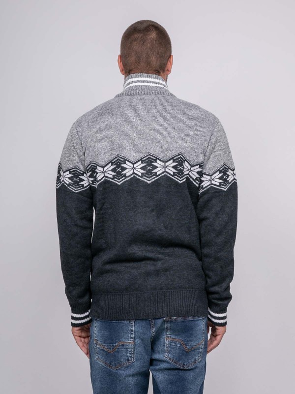 Gilet motif jacquard...