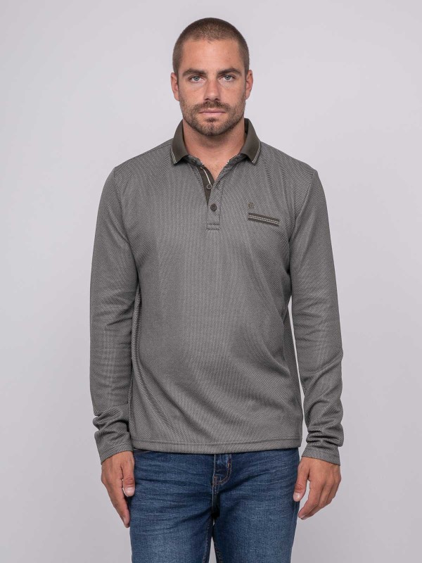 Polo maille jacquard...