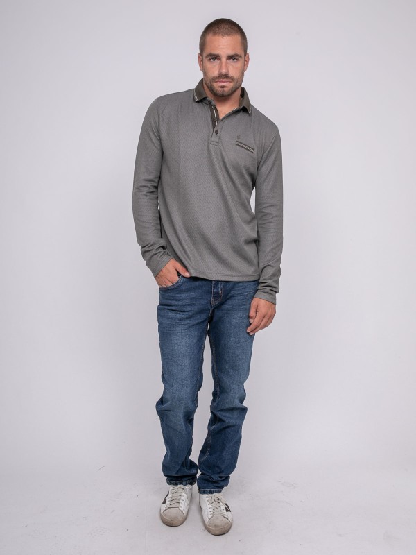 Polo maille jacquard...