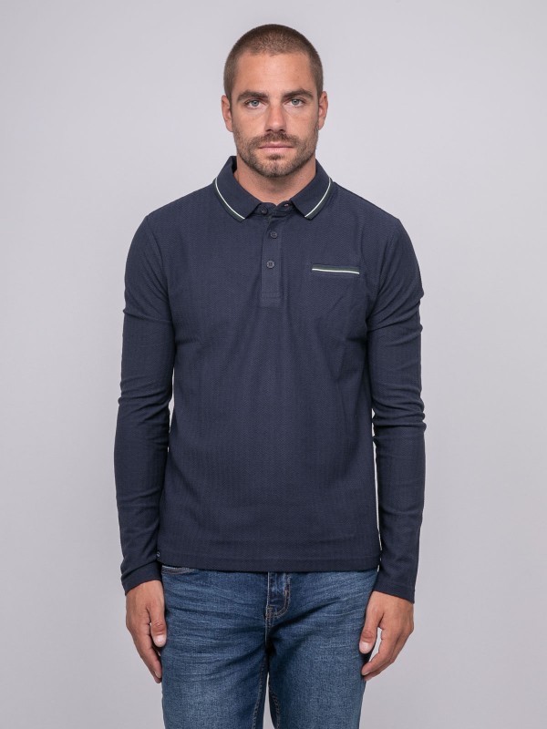 Polo maille heringbone...