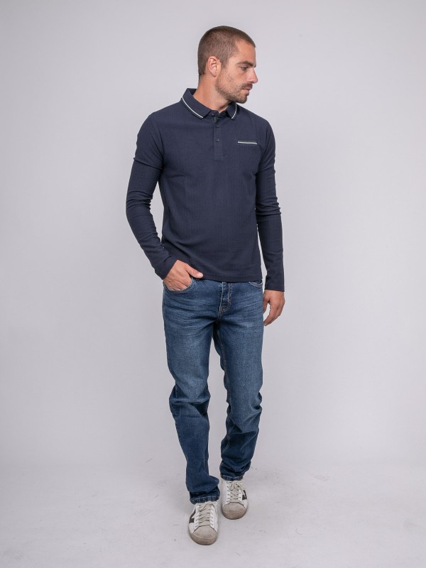 Polo maille heringbone...