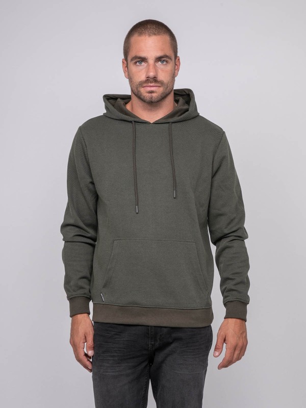 Sweat à capuche imprimé...