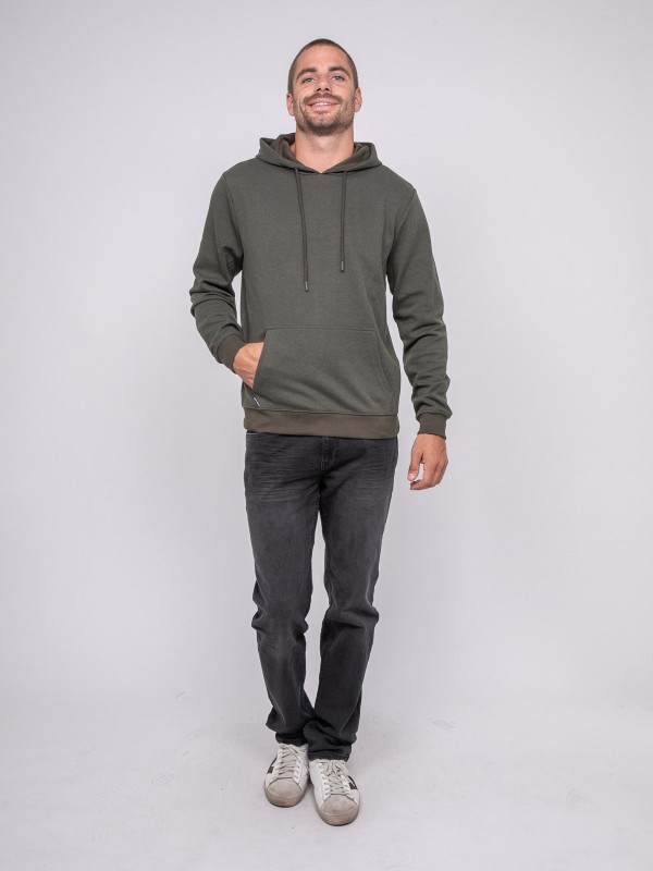 Sweat à capuche imprimé...