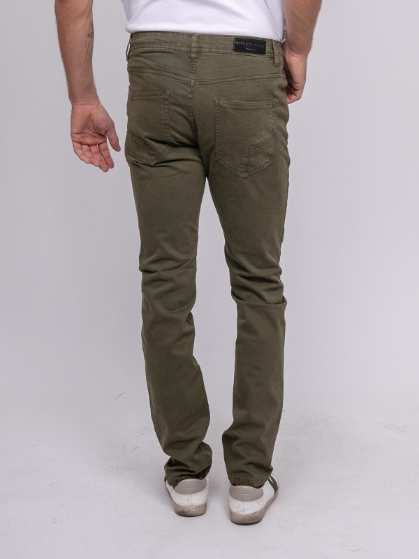 Pantalon chino VARKANE - Kaki