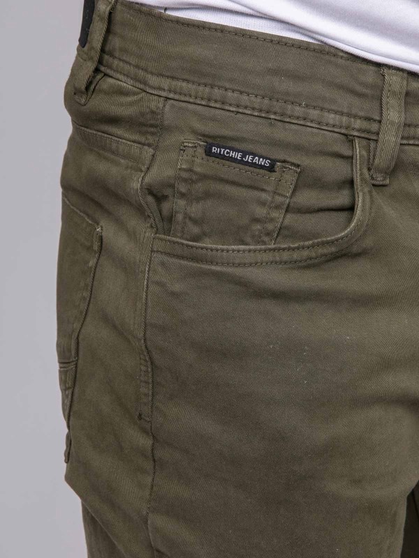 Pantalon chino VARKANE - Kaki