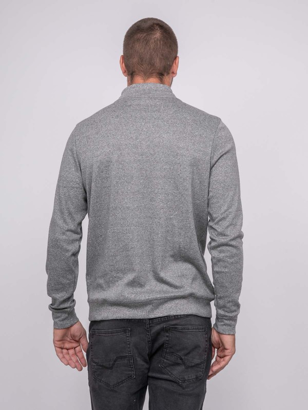 Pull col zippé WILUTE - Gris