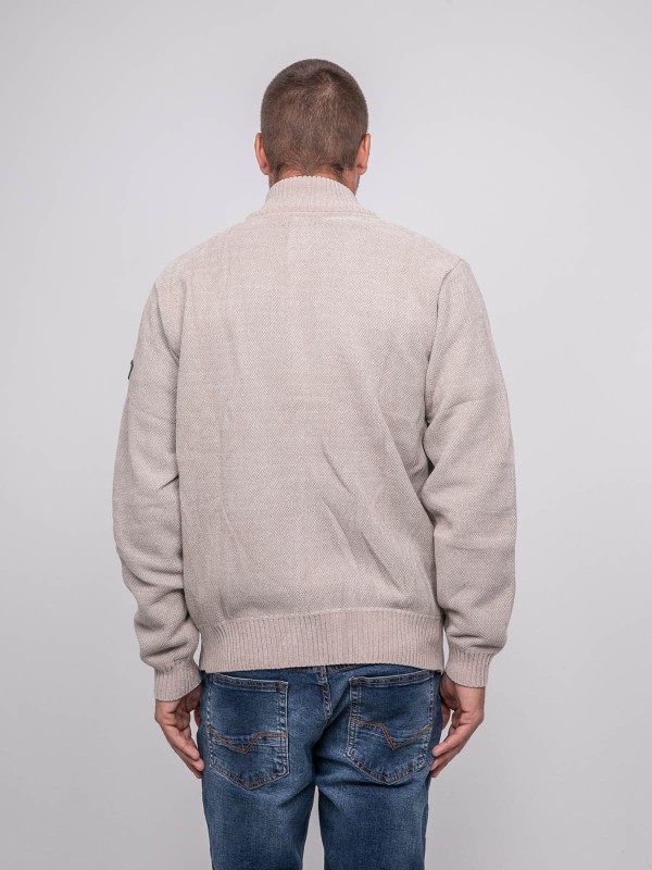 Gilet zippé col montant...