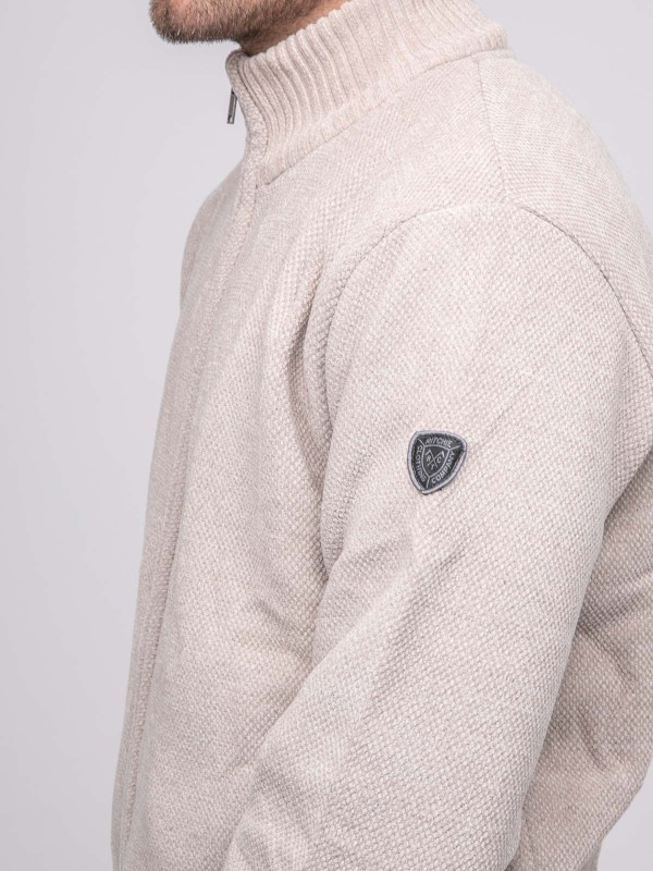 Gilet zippé col montant...