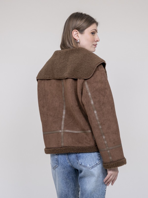 Veste aviateur double peaux...