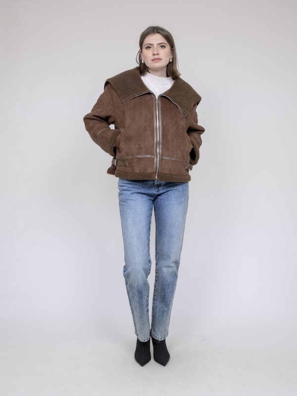 Veste aviateur double peaux...