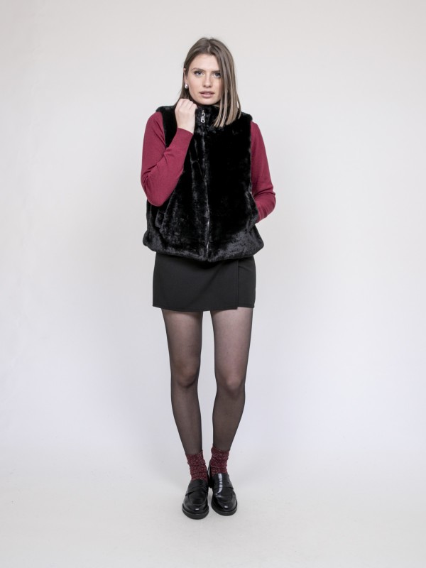 Veste sans manche fausse...