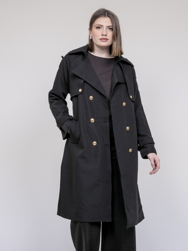 Trench long UNZILE - Negro