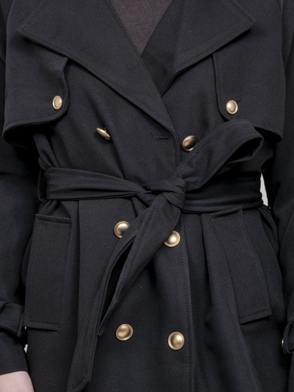 Trench long UNZILE - Negro