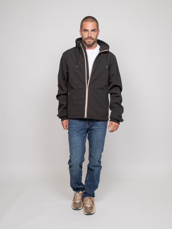 Blouson capuche ZOSHELL - Noir