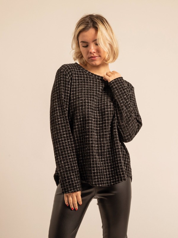 Top col rond à carreaux...