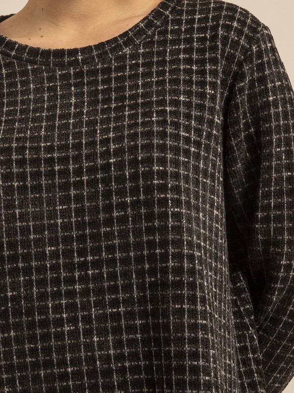 Top col rond à carreaux...