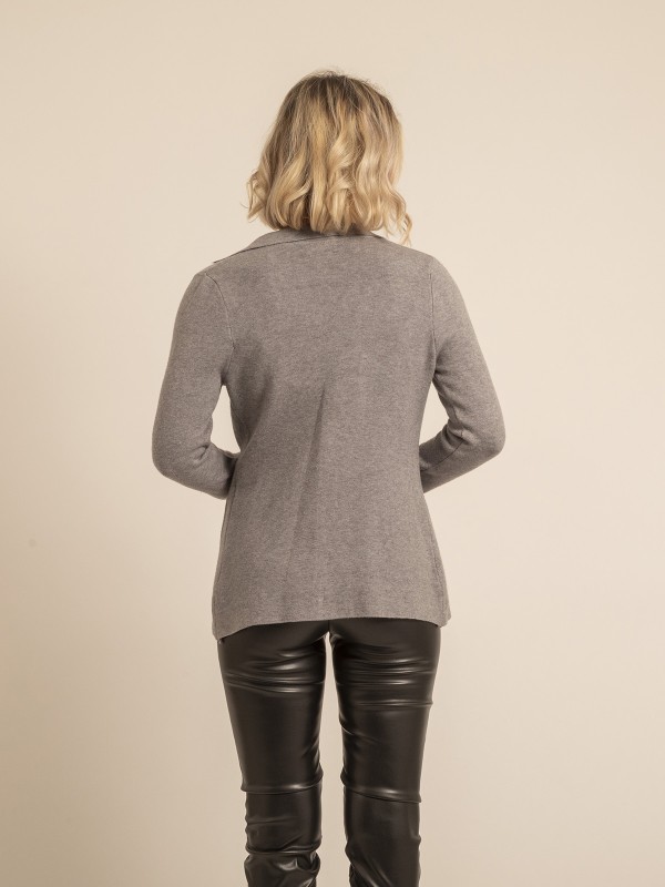 Blazer en maille UPLANA - Gris