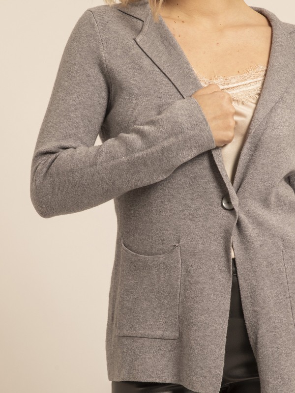 Blazer en maille UPLANA - Gris