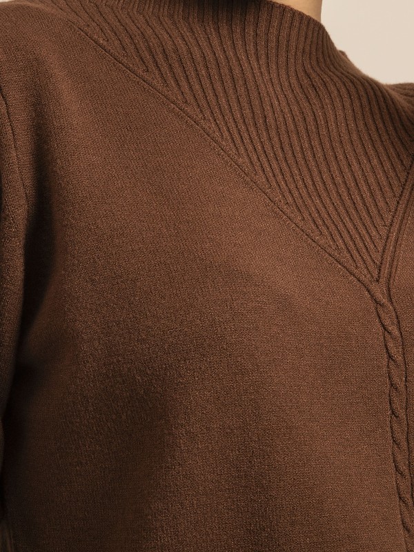 Pull maille KAORI - Marron