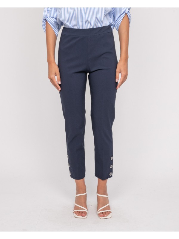 Pantacourt EBLIE - Bleu marine