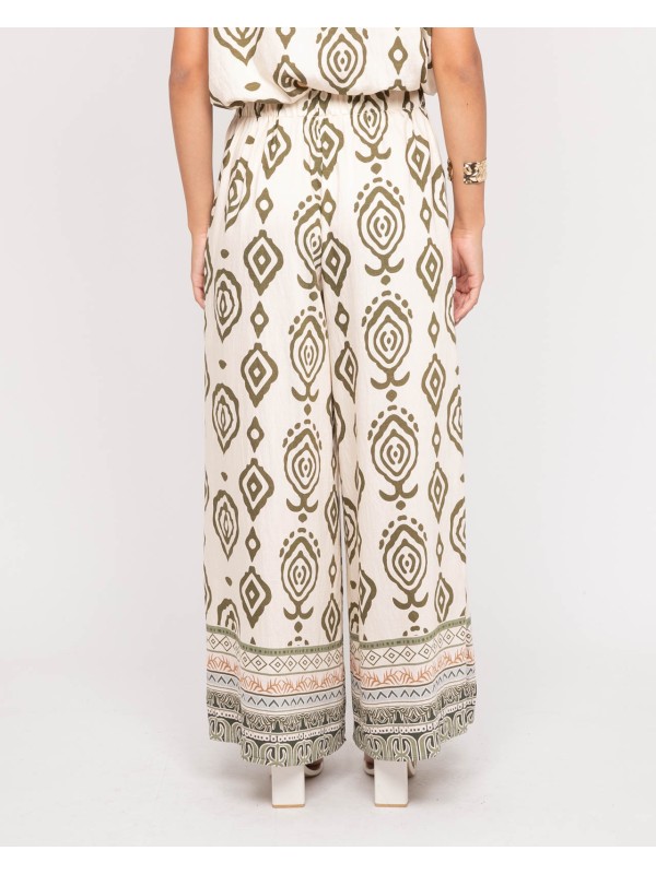 Pantalon palazzo motifs...