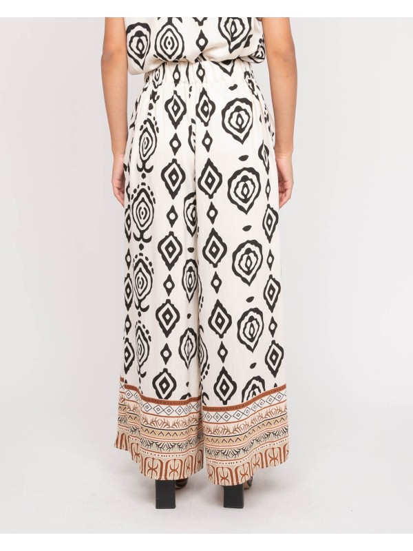 Pantalon palazzo motifs...
