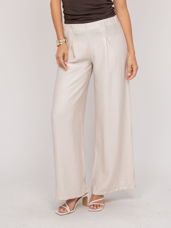 Pantalon fluide EJORDIE - Ecru
