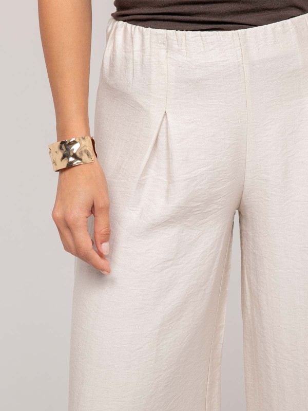 Pantalon fluide EJORDIE - Ecru