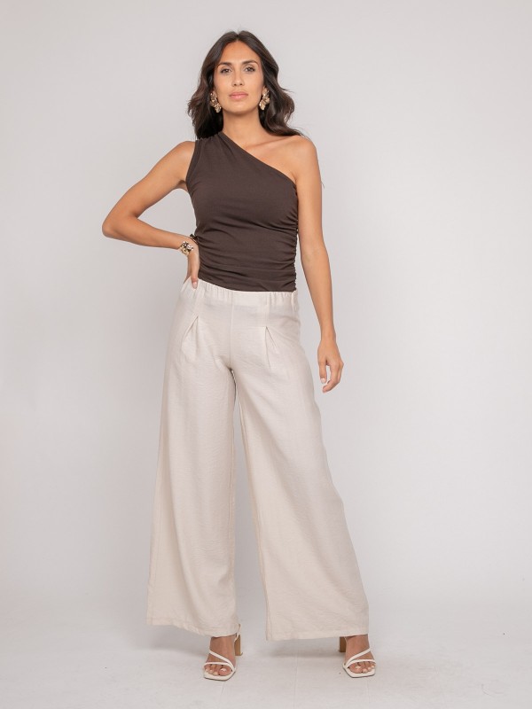 Pantalon fluide EJORDIE - Ecru