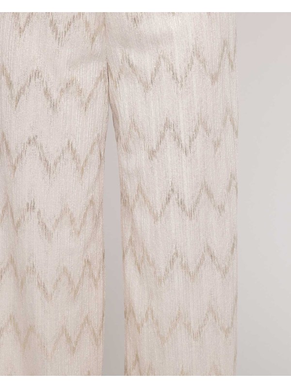 Pantalon fluide texturé...