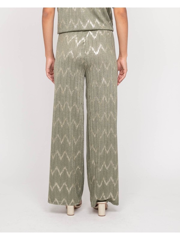 Pantalon fluide texturé...