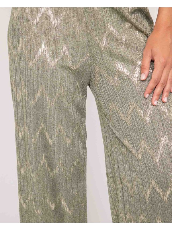 Pantalon fluide texturé...