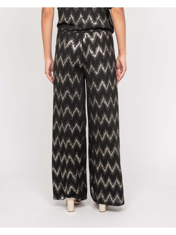 Pantalon fluide texturé...