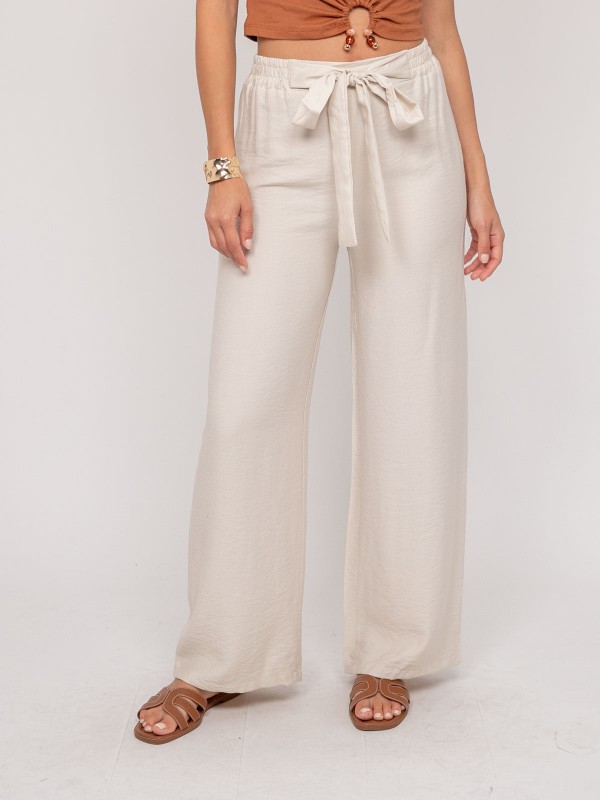 Pantalon fluide EMROSE - Ecru