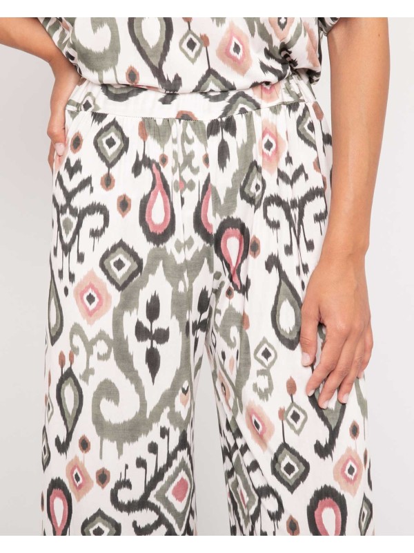 Pantalon fluide motifs...