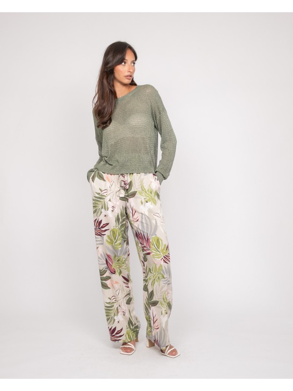 Pantalon fluide motifs...