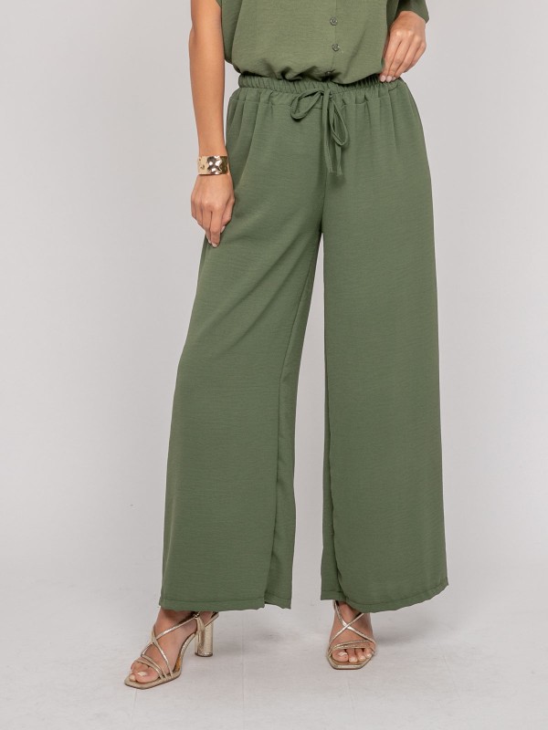 Pantalon fluide ERELL - Kaki