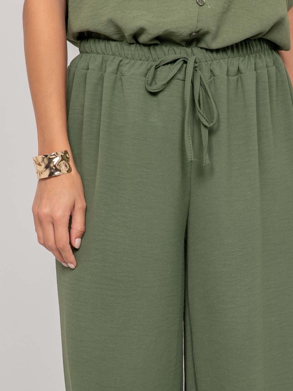 Pantalon fluide ERELL - Kaki