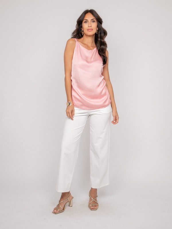 Top sans manches effet...