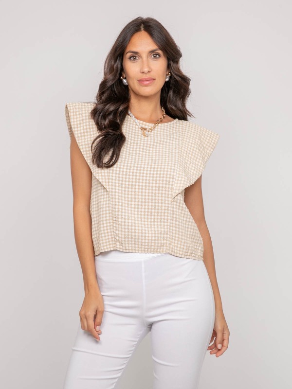 Top sans manches motif...