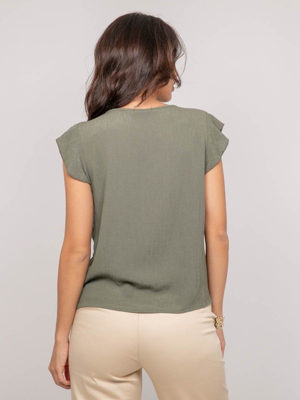 Top manches courtes volants...