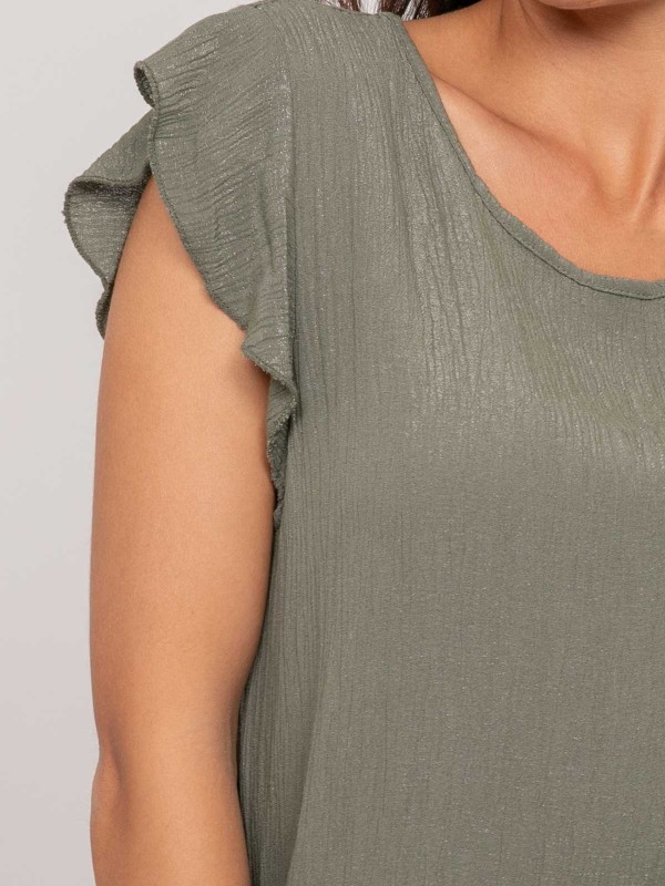 Top manches courtes volants...