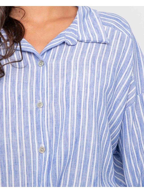 Chemise rayures OMANE - Azul