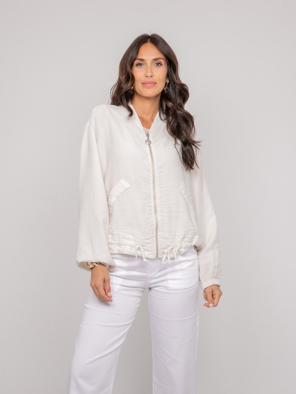 Veste légère zipée ULEO - Ecru