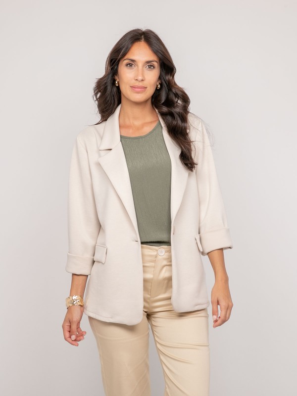 Blazer molleton UNORA - Beige