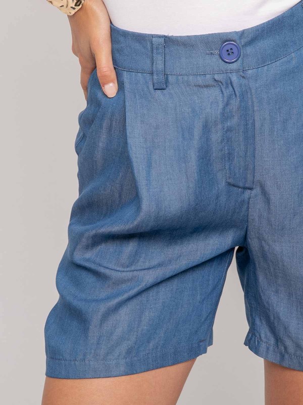 Short tencel XANOTA - Azul